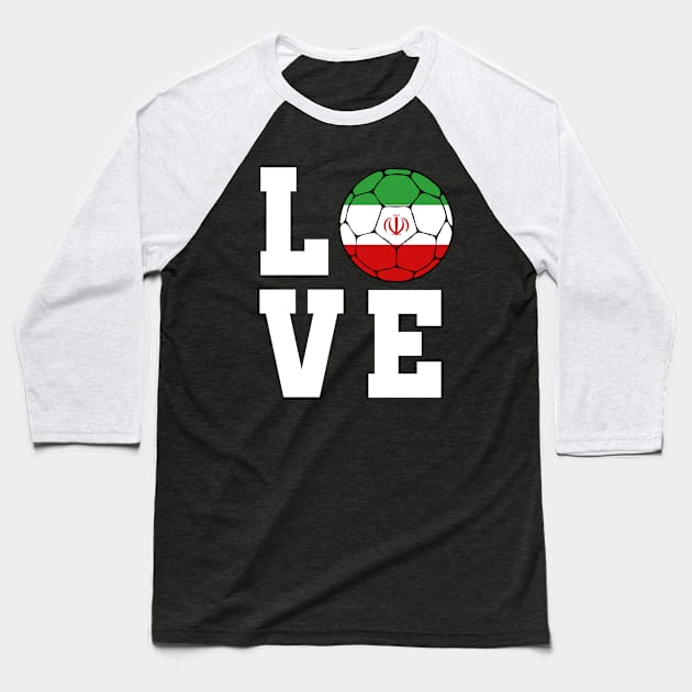 Iran Football Baseball T-Shirt by footballomatic